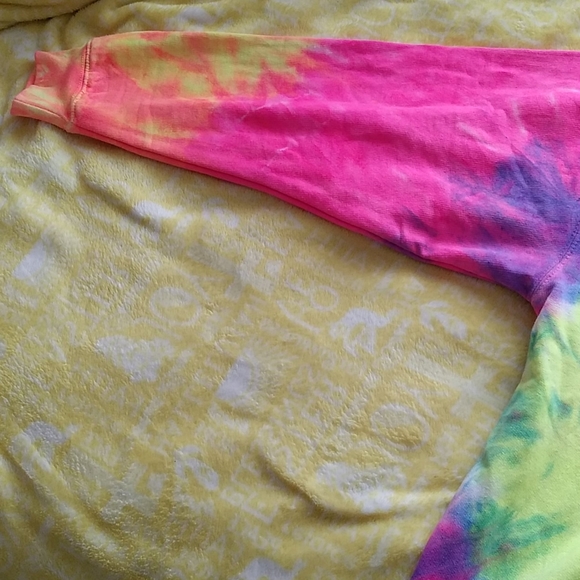 Oversized neon tie dye hoodie - Picture 5 of 6